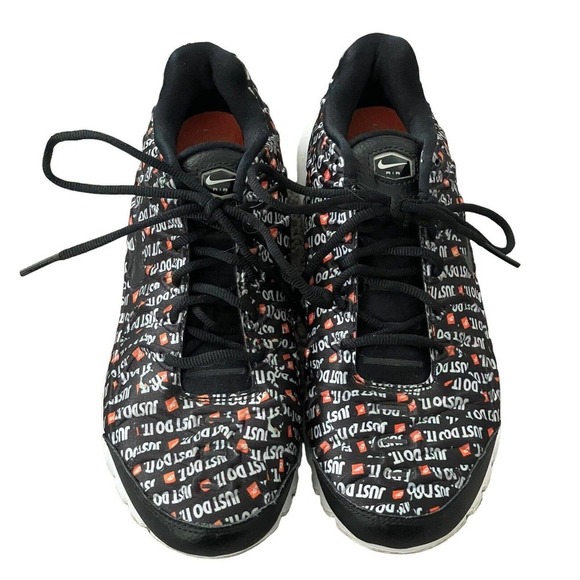 Nike Air Max Plus TN Just Do It Black Sneakers Sz 7 Womens Shoes 862201-007 - Picture 2 of 8